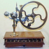 Arrondeer machine, midden 19de eeuw.