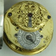 Frans zilveren 'Oignon' zakhorloge. Ca. 1720. 'Lenoir a Lyon.