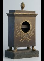 IJzeren beschilderde horloge-drager of porte-montre, ca 1800
