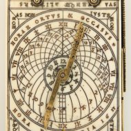Bedeutende Antike Nrnberger Elfenbein Sonnenuhr (Klappsonnenuhr) von Hans Troschel, 1617