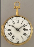 Zwitsers verguld 'Oignon' zakhorloge, spillegang, gesigneerd 'Amed Marchand a Geneve'. ca 1700