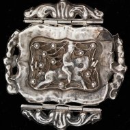 Antieke zilveren hollandse zakhorloge opwind sleutel
