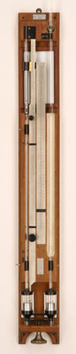 Precisie-barometer met vakuummeter van Wilhelm Lambrecht, Gttingen, Duitsland