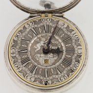 Hollands zilveren spillegang zakhorloge van 'Cornelis Uijterweer, Rotterdam No. 213' (Cornelis Uyterweer)