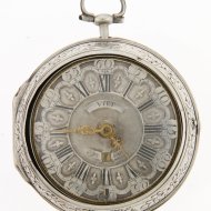 Antiek hollands zilveren zakhorloge van Jacob of Jacobus Viet, Rotterdam. (spillegang)