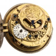 Antiek hollands zilveren zakhorloge van Jacob of Jacobus Viet, Rotterdam. (spillegang)