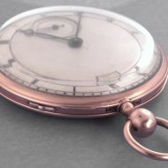 Gouden zakhorloge met kwartierslagwerk Gesigneerd: 'Vittu  Clermont'. 