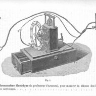 Chronomtre lectrique van Professor Jacques Arsne d'Arsonval, gemaakt door Charles Verdin.