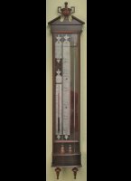 Hollandse bakbarometer, thermometer, controleur door 'I, Tessa, Rotterdam'. ca. 1770