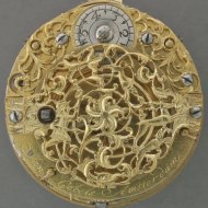 Zilver Hollands spillegang zakhorloge met dubbele kast, gesigneerd: 'Jan Gobels, Amsterdam', ca. 1700.