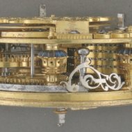 Zilver Hollands spillegang zakhorloge met dubbele kast, gesigneerd: 'Jan Gobels, Amsterdam', ca. 1700.