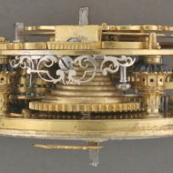 Zilver Hollands spillegang zakhorloge met dubbele kast, gesigneerd: 'Jan Gobels, Amsterdam', ca. 1700.