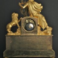 Vuurvergulde franse Orpheus en Euridice pendule. ca 1830