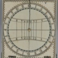 Ivoren 'Bloud'-type diptiek-zonnewijzer. Gesigneerd : 'Jacques Senecal a Dieppe Fecit'. ca. 1660