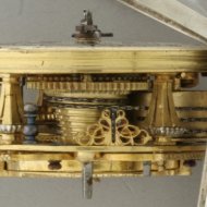 Zilver vroeg 18e eeuws Nederlands (Zeelands) zakhorloge van 'Jan Verhoeven. Sommelsdijk, nr. 1802'