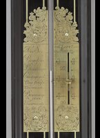 Vroege antieke franse 'Cleret  Rouen' barometer met originele console.